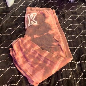 Pink/purple tie dye sweatpants